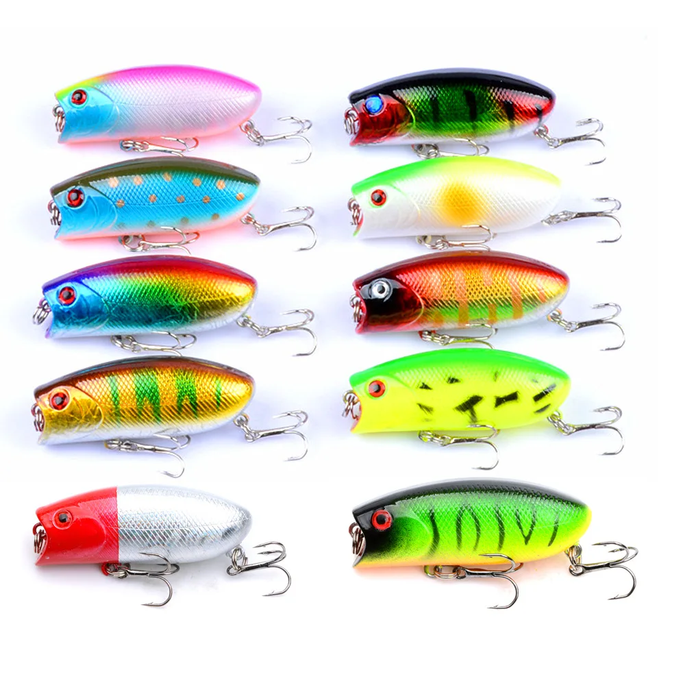 cute fishing lure Mini Popper 6cm 10.4g Cute Popper Fishing Lures Topwater Hard Bait