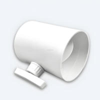 Valve de contrôle de débit d'air d'amortisseur de papillon de valve d'air scellée manuelle en PVC de qualité supérieure pour la fumée et l'échappement de conduit