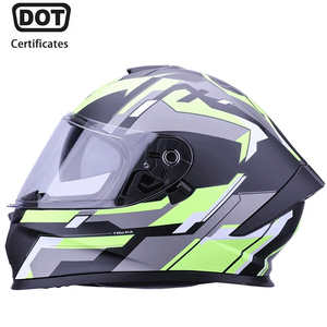 Cascos de Motocicleta Integrales de ABS de Alta Calidad, Personalizados al por Mayor, Certificados por DOT, para Carreras y Protección Contra Impactos - Product Image 1