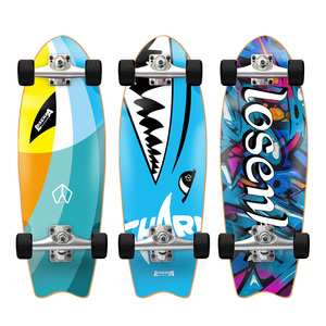 Skateboard personnalisable noir, 32 ou 10 pouces, planche de <span class=keywords><strong>surf</strong></span> complet - Product Image 3