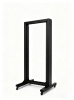 Baie de serveur mobile ouverte à double colonne 19 pouces 27U 550*1400*120MM en acier laminé à froid SPCC, profondeur 120 mm