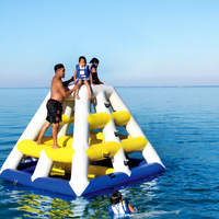 Structure gonflable commerciale pour enfants, en PVC, pour parc aquatique, modèle Jungle Jim & Joe, couleur/logo personnalisable, 2,5x2,5m, garantie 2 ans