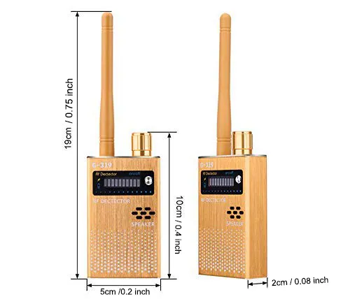 สัญญาณไร้สายติดตามค้นหาข้อผิดพลาดสแกนเนอร์เต็มรูปแบบ Anti Spy RF อุปกรณ์ตรวจจับ G319