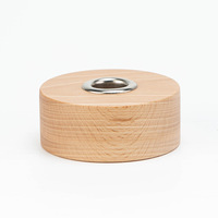 Couvercle rond en bois massif de qualité supérieure pour diffuseur à bâtonnets, bouchon en bois naturel pour flacon d'huile essentielle et couvercle de parfum pour voiture