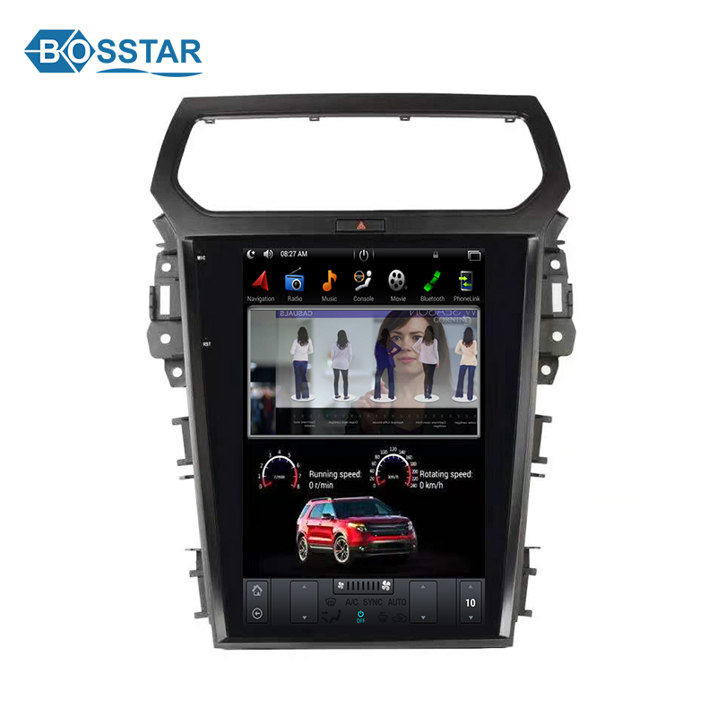 Автомагнитола tesla с вертикальным экраном 12,1 дюйма, dvd-плеер для Ford Explorer 2013-2019, gps-навигация