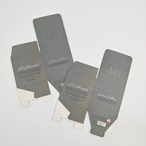 Recycled Material Corrugated Rigid <b>Cardboard</b> Customizable Square Grey Cosmetic Candle Personal Care Packaging Matt Lamination - Product Image 3