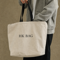 Sac fourre-tout personnalisé en toile de coton recyclé avec poignées, imprimé avec logo sur mesure, pour courses et épicerie