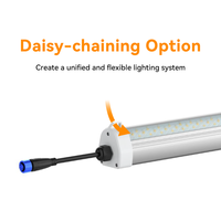 Lampu LED Grow Light 120W di Bawah Kanopi, Efisiensi 3.0, Tahan Air IP65, Lampu Suplemen untuk Pencahayaan Sisi Bawah Tanaman Besar