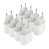 Cargador de Pared USB-C PD de 20 W en Caja para 16/15/14/13/12 con Enchufe Europeo - Juego de Adaptador de Viaje