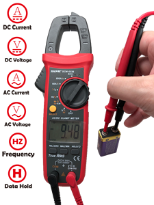 Multímetro de Gancho TECPEL DCM-033B, 5999 Cuentas, 600V, 0.06-600A, Rango Automático, Probador Portátil para Medición - Product Image 5