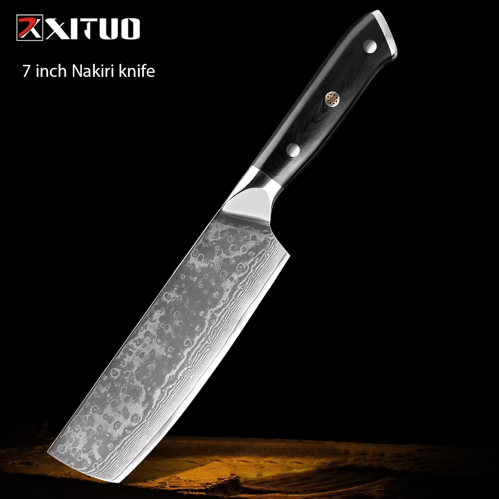 Acier de Damas Nakiri 7-M-R6