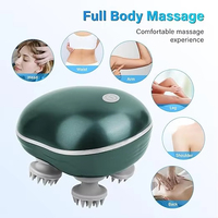 Kabelloser Drachenklauen-Haarkopfmassagegerät, Wasserdicht, 3D-Tiefenmassage, Vibrierend, Beheizt, Elektrischer Kopfmassagestab zur Stresslinderung, 500mAh