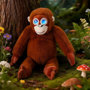 Giocattolo Orangutan Intelligente AI in <span class=keywords><strong>Peluche</strong></span>, Interattivo con Funzione di Dialogo, Compagno Elettronico Educativo con Imbottitura in Cotone PP, Regalo - Product Image 3