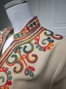 Abayas Elegantes Nuevas con Bordado de Flores, Manga Larga, Cuello en V, Largo hasta el Tobillo, para Mujeres Musulmanas, Tallas Grandes, en Oferta - Product Image 5