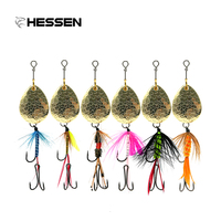 Nouvelle Leurre de Pêche Spinner Hessen en Promotion 80mm 6g pour lancer longue distance, leurres nageurs pour eau douce, pour Brochet et Saumon
