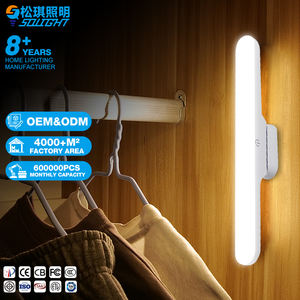 Armoire <span class=keywords><strong>de</strong></span> chambre à coucher <span class=keywords><strong>de</strong></span> haute qualité, éclairage LED sans fil à détecteur <span class=keywords><strong>de</strong></span> mouvement rechargeable par USB, 30 cm - Product Image 1