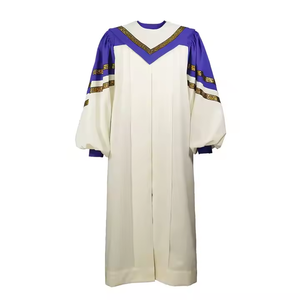 2025 Robes <span class=keywords><strong>de</strong></span> choeur d'église vêtements chantants avec étole à motif <span class=keywords><strong>de</strong></span> blé personnalisé en couleurs <span class=keywords><strong>blanc</strong></span>/rouge/noir - Product Image 2