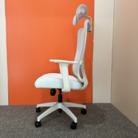 Chaise de bureau moderne en métal, installation simple avec roulettes, pour la maison, le bureau, l'hôtel, l'école, le salon, dossier haut, vente en gros d'usine