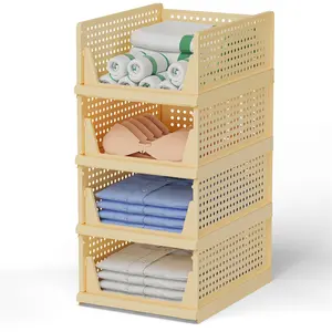 2023 new arrival Plastic storage organizer for clothes underwear organizer socks and underwear storage boxes