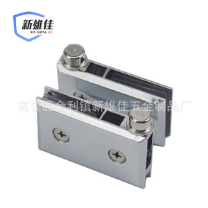 Xin Xiong Jia Glass <b>Clip</b> 304 Stainless Steel <b>Mirror</b> Finish Screw Installation For Glass Door Hardware - Product Image 3