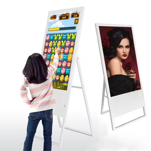 จอแสดงผลดิจิทัลแบบพกพาสำหรับใช้งานภายในอาคาร จอ LCD แสดงโปสเตอร์ ความละเอียด Full HD ระบบ Android พร้อม SDK และระบบจัดการเนื้อหาบนคลาวด์ สำหรับเมนูร้านอาหาร - Product Image 1