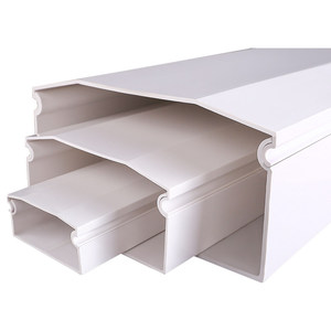 Vente directe d'usine, gaine de câblage en PVC de Chine, 50*25, accessoires spéciaux, angle droit et angle gauche, embout plat, raccord en T direct - Product Image 5