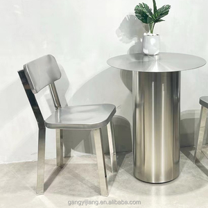 <span class=keywords><strong>Chaise</strong></span> de bar <span class=keywords><strong>haute</strong></span> en acier inoxydable de style moderne, <span class=keywords><strong>dossier</strong></span> assorti <span class=keywords><strong>avec</strong></span> transport facile pour restaurants, bars et hôtels - Product Image 5
