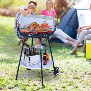 Portable Outdoor BBQ Grill 64x51.5x84.5cm Enamel Coated Detachable Assembly For Camping Picnic - Product Image 1