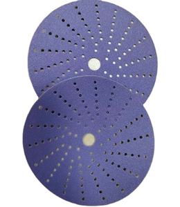 उच्च गुणवत्ता 125 मिमी 40-1000 # बैंगनी सिरेमिक हुक लूप सैंडिंग डिस्क के लिए वेल्क्रो डिस्क सैंडपेपर के लिए मध्यम कठोरता - Product Image 4