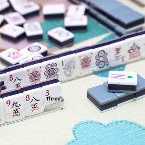 160 Tiles American Mahjong Set 42mm 44mm Four Layer Color <b>Block</b> <b>Acrylic</b> Hand Play Mini Mahjong Tiles in Stock - Product Image 1