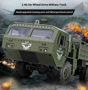 Nouvelle voiture RC JJRC 1:16 SJY-Q75, simulation de camion militaire à six roues THAAD, modèle de voiture RC tout-terrain, jouets de voiture RC - Product Image 1