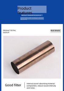 Convertitore Catalitico Universale 410250 ad Alto Flusso con Substrato Metallico, Purificatore di Gas di Scarico, Mini Catalizzatore Sportivo da 3 Pollici - Product Image 2