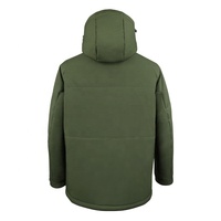 Veste d'hiver unisexe vert olive chauffante, respirante, coupe-vent, rechargeable, pour l'extérieur, avec logo OEM ODM pour temps froid