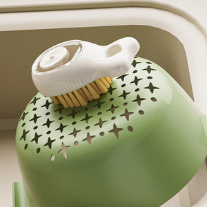 Multifunctional Liquid Dispensing Shoe <b>Brush</b> With Soft Bristles For Cleaning And <b>Dust</b> Removal Kitchen Use - Product Image 1