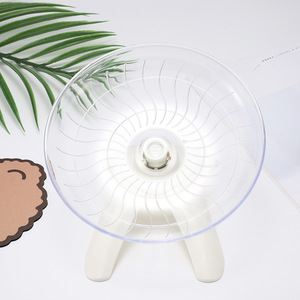 Jouets pour hamsters Golden : Roue d'exercice silencieuse en plastique simple, type soucoupe volante, accessoires de course - Product Image 2