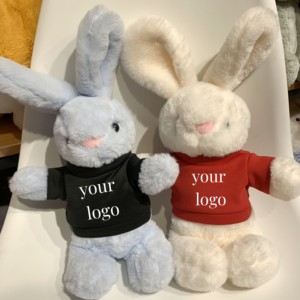 Jouets en peluche doux SongshanToys, lapin de Pâques, jouets en peluche personnalisés avec logo, lapins de Pâques en peluche, <span class=keywords><strong>t</strong></span>-<span class=keywords><strong>shirt</strong></span> avec logo - Product Image 2
