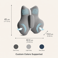 Coussin de soutien lombaire ergonomique en mousse à mémoire de forme réglable pour la correction de la posture assise au bureau ou en voiture