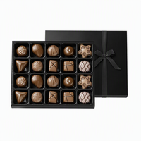 Boîte cadeau rigide haut de gamme 5x4 pour la Saint-Valentin avec insert en plastique ou en papier