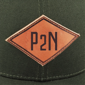 Custom Leather Patch Logo Baseball Cap Olive Green 6-Panel Fitted Casual <b>Hat</b> Unisex Adult Canvas Material Vietnam Factory - Product Image 3
