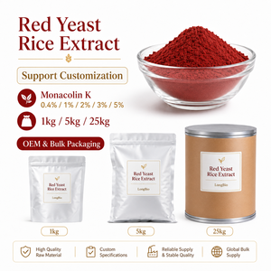 LongBio Estratto di Riso Rosso Fermentato (Monascus Purpureus) in Polvere 0.4%-5% Monacolina K Citrinina - Materia Prima Controllata per OEM - Product Image 4