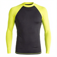 T-shirt de sport compressif pour homme, séchage rapide, respirant, manches longues, couche de base pour le fitness et le cyclisme