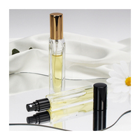 10ml Mini fond épais Vintage rond carré clair bouteilles de parfum rechargeables 10ml échantillon de qualité décantations de parfum en verre