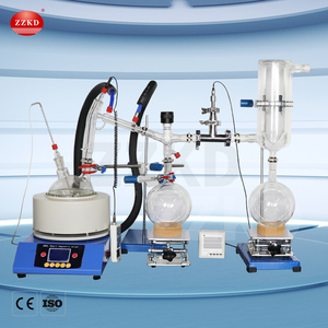 Equipo de Destilación de Alcohol de Laboratorio, de Acero Inoxidable, de 2 Litros, con Vía Corta, de Vidrio - Product Image 1