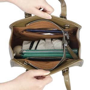 AndoBag Top-Handle Bags for Women, Genuine Leather Crossbody Bag, Retro Casual Shoulder <b>Purse</b>, Large Capacity Handbag 3183 - Product Image 5