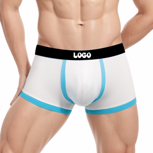 शास्त्रीय उच्च गुणवत्ता वाले पुरुषों छोटे बॉक्सर पुरुष रचनात्मक लोगो अंडरवियर स्पैन्डेक्स पॉलिएस्टर कपड़े - Product Image 3