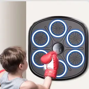 Sıcak satış ev duvara monte akıllı elektronik oyun eğitim yumruk müzik boks makinesi