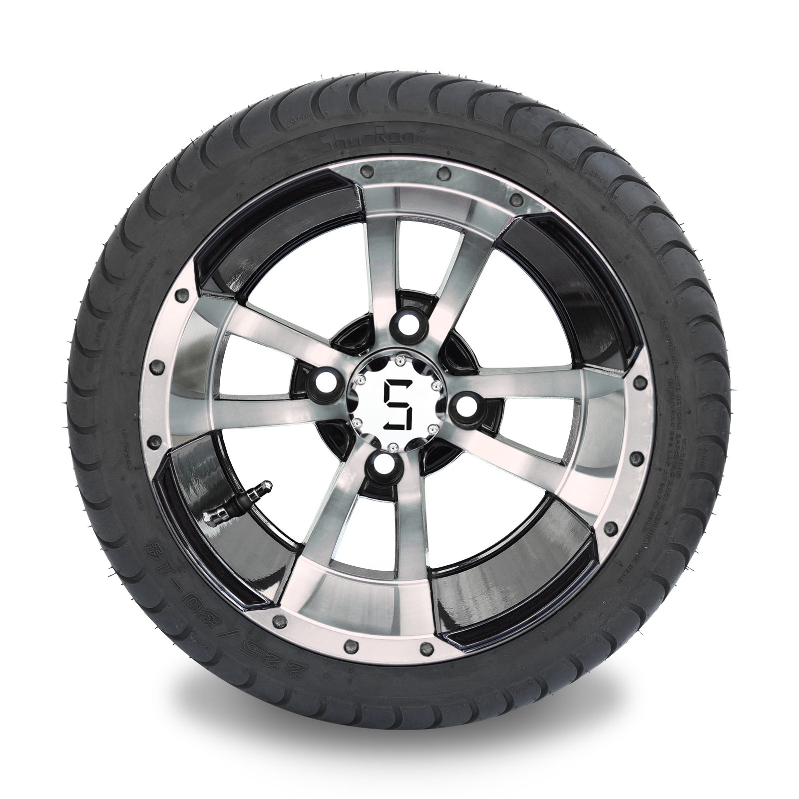 225/30-14 กลึง/สีดำเงา