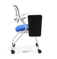 Chaise de formation de couleur grise table et chaises de formation chaise de rééducation quadriceps fémoral avec table d'écriture