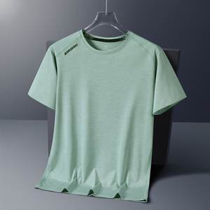 Nuevo estampado Ice Feeling Running Fitness transpirable Casual de manga corta al aire libre <span class=keywords><strong>ropa</strong></span> de secado rápido camiseta para hombres - Product Image 5