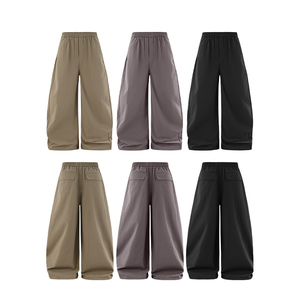 QUICKSHOW メンズ カスタムバギー カーブドナイロン トラックパンツ 速乾性 伸縮性 スタック 無地 防風 軽量 カジュアルスタイル - Product Image 5